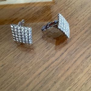 Crystal Clip Earrings